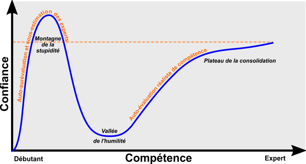 L'effet Dunning-Kruger : la montagne de la stupidité