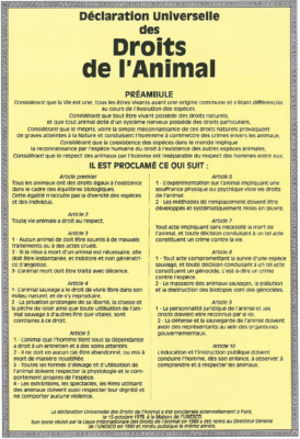 droit animaux